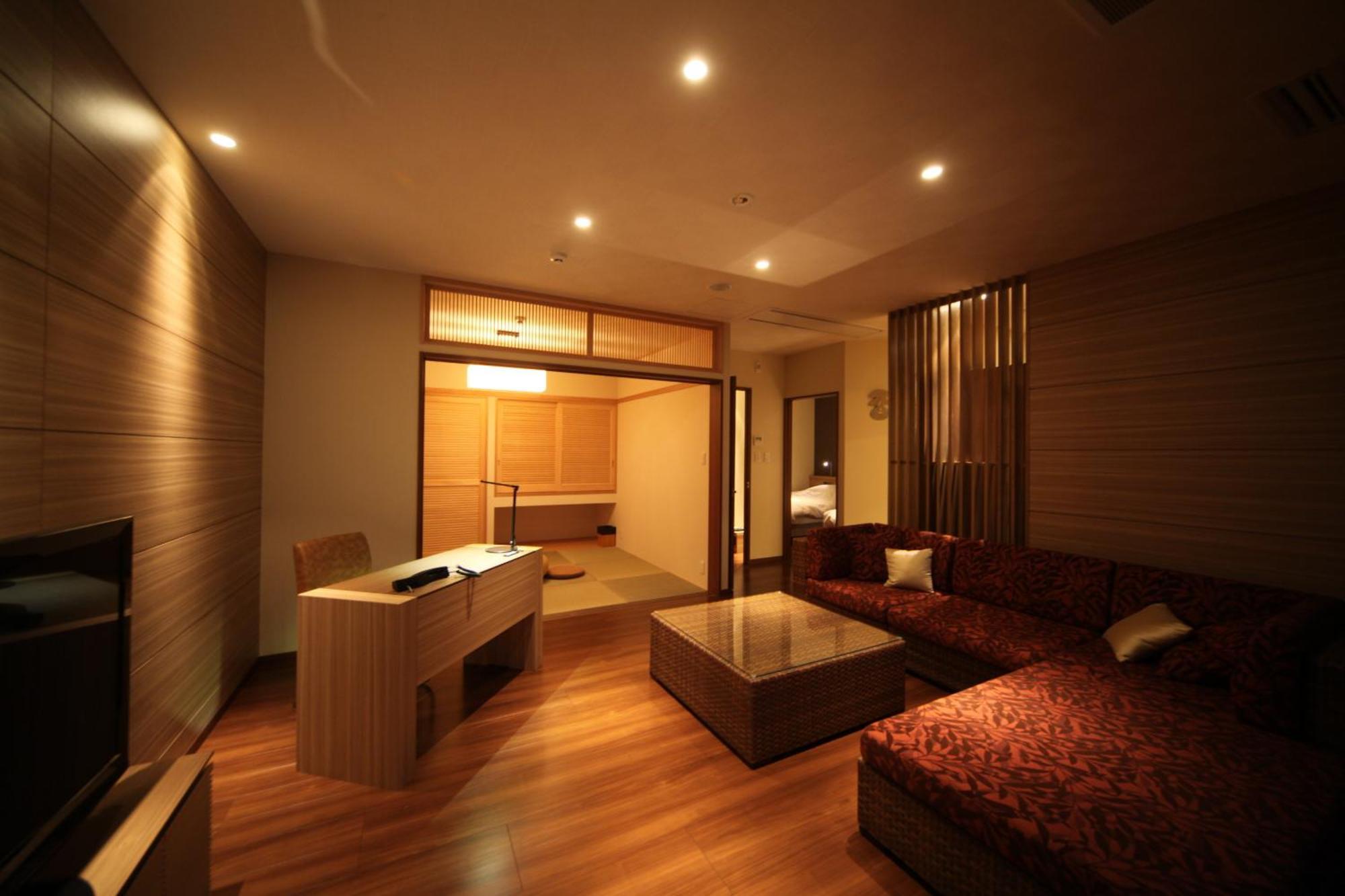Amane Resort Seikai Beppu Rum bild A room at a ryokan