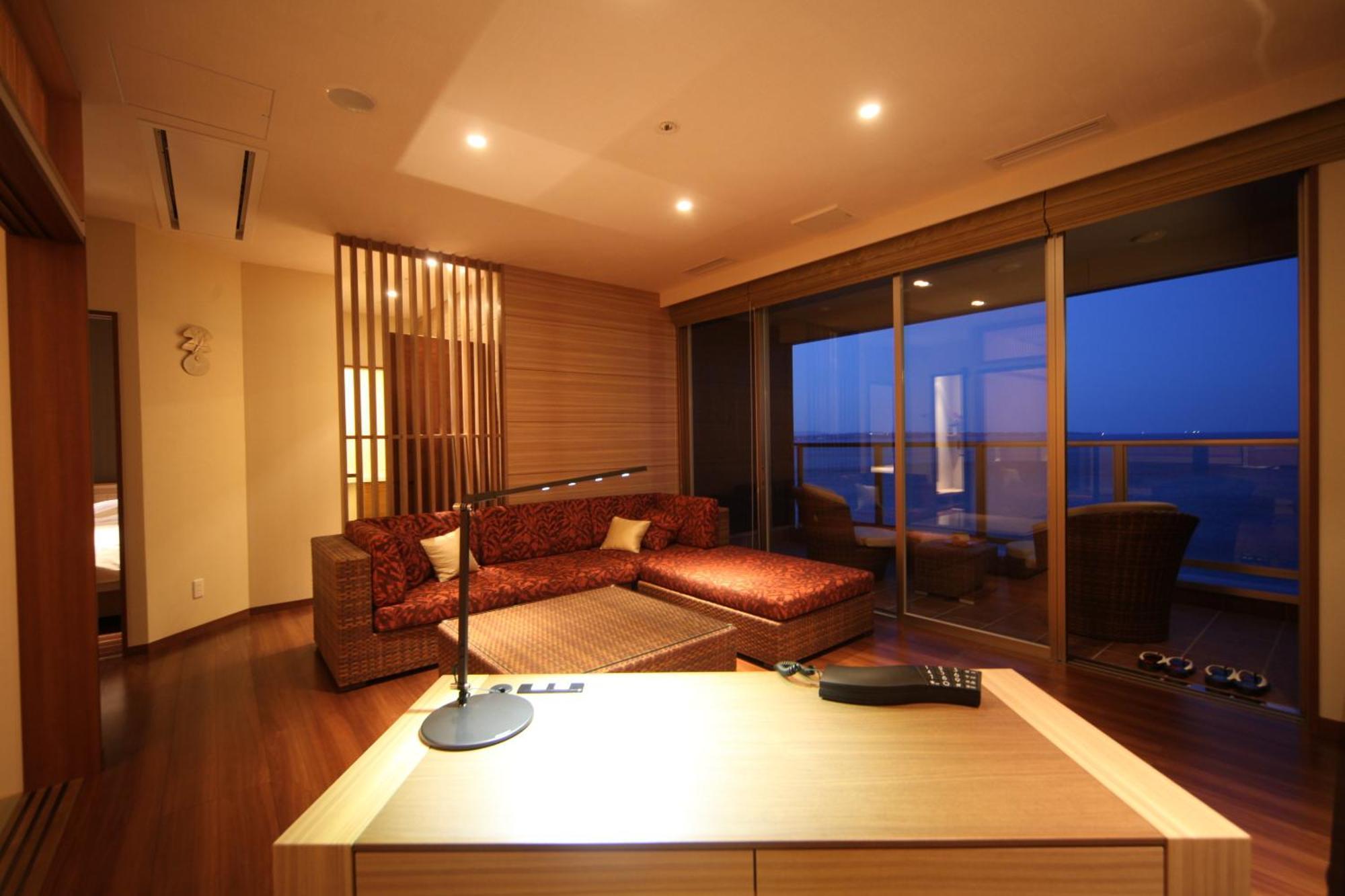 Amane Resort Seikai Beppu Rum bild A suite at the hotel